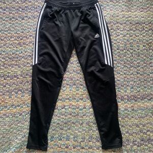 Black with white stripe adidas climacool track pants men’s medium